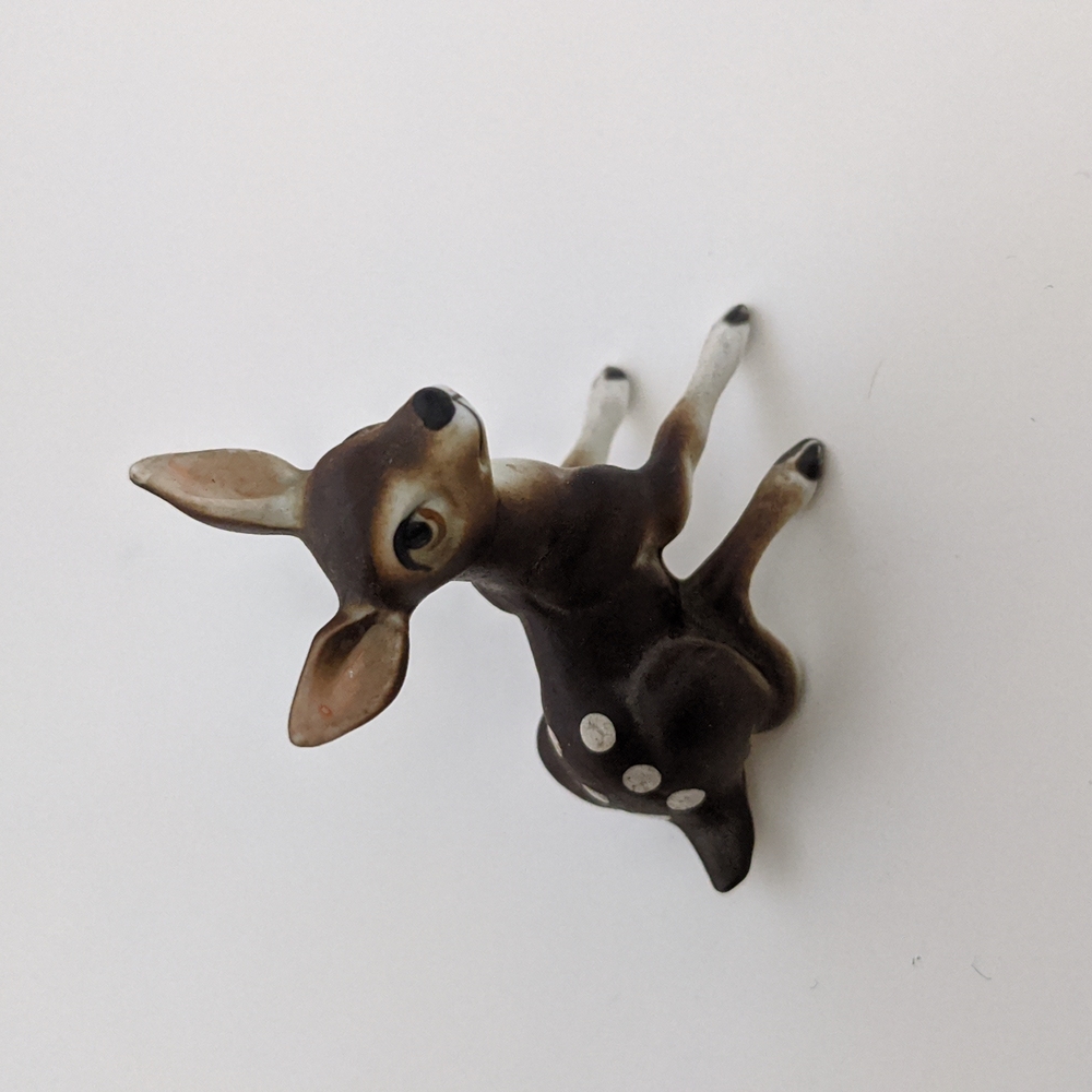 Vintage tiny Fawn/Deer Porcelain Figurine